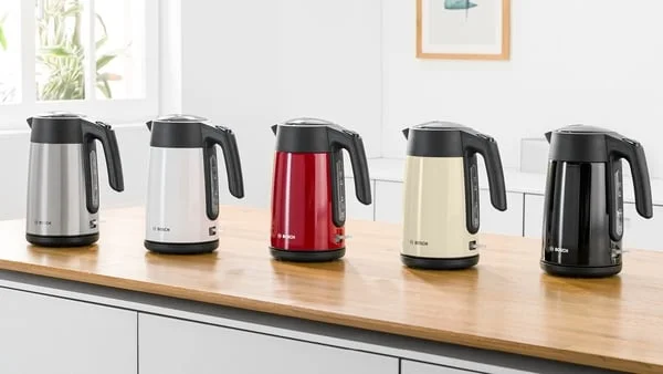 Електрическа кана за вода Bosch TWK7L460, 1.7 L, 2400 W, сребриста
