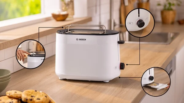Тостер Bosch MyMoment TAT2M121, бял