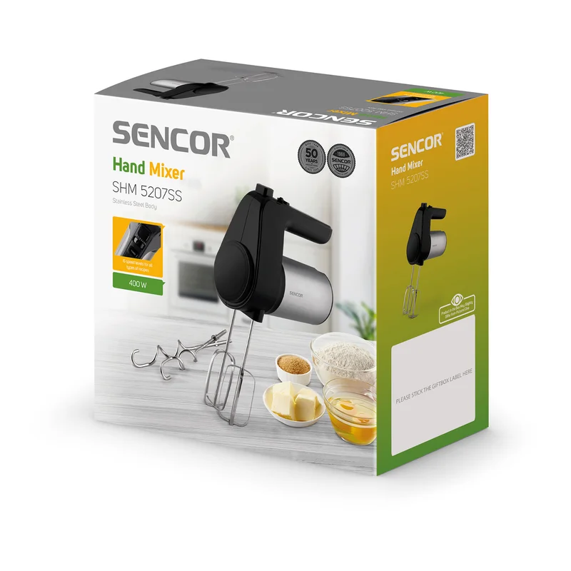 Миксер Sencor SHM 5207, с 6 скорости, 400 W, 1.2 m кабел