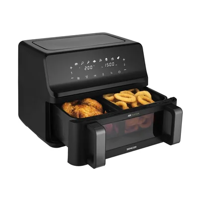 Уред за здравословно готвене Sencor Air Fryer SFR 9650BK, 2 х 4.5 L, 2700 W, черен