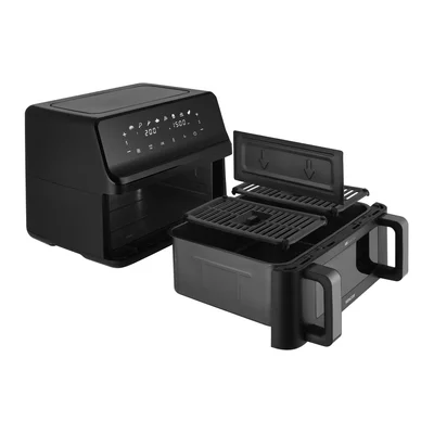 Уред за здравословно готвене Sencor Air Fryer SFR 9650BK, 2 х 4.5 L, 2700 W, черен