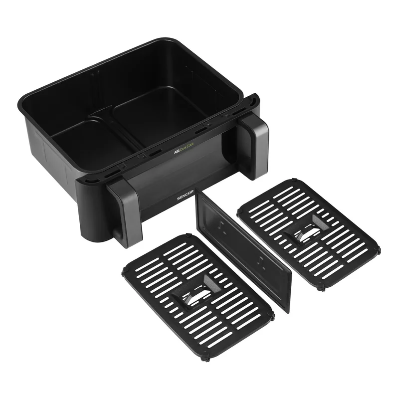 Уред за здравословно готвене Sencor Air Fryer SFR 9650BK, 2 х 4.5 L, 2700 W, черен