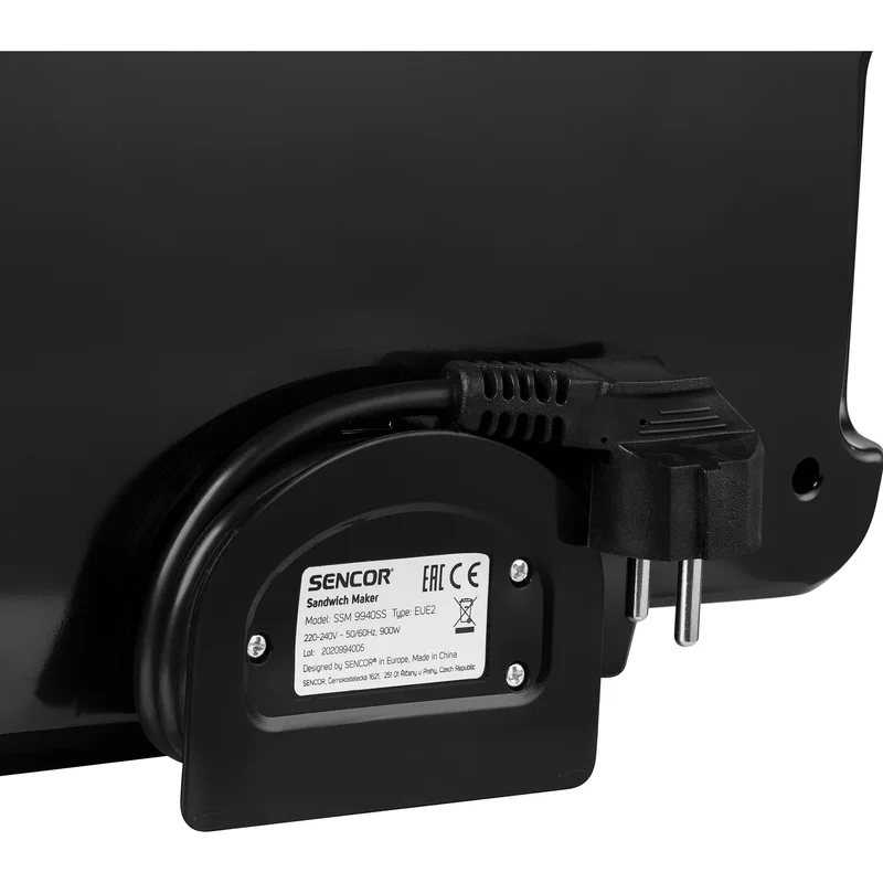 Сандвич грил преса Sencor SSM 9978BK, 4 в 1, 900 W, черен