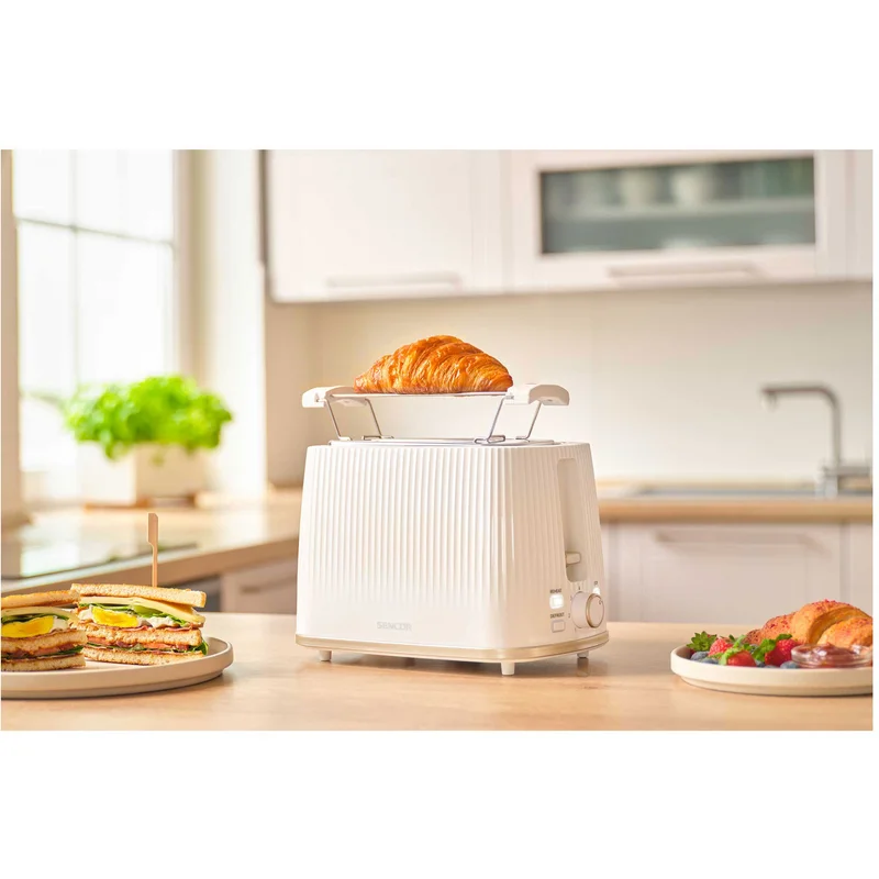 Тостер Sencor STS 7510WH, с 2 отвора, 7 степени, 930 W, бял