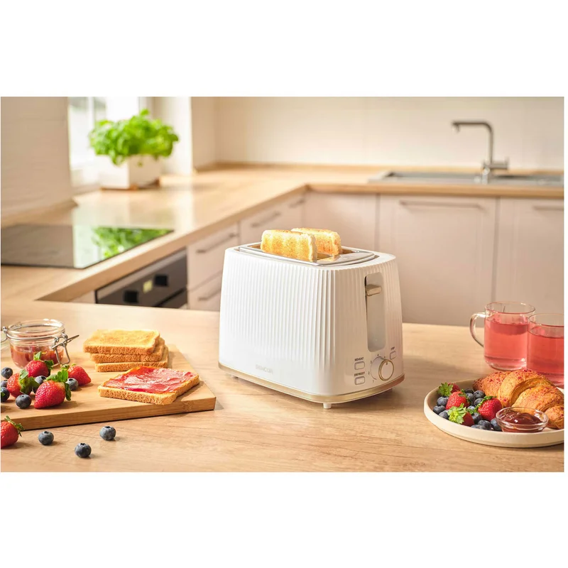 Тостер Sencor STS 7510WH, с 2 отвора, 7 степени, 930 W, бял