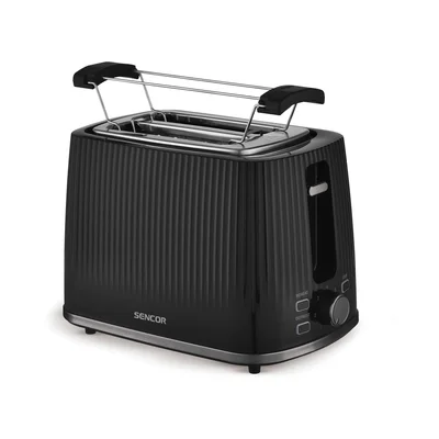 Тостер Sencor STS 7511BK, с 2 отвора, 7 степени, 930 W, черен