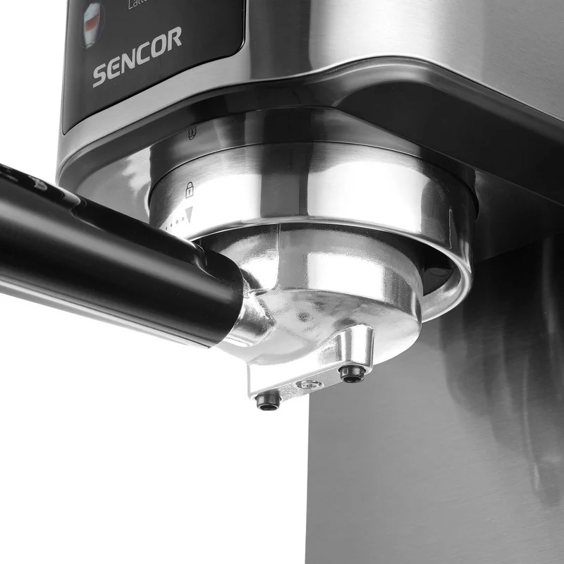 Кафе машина Sencor SES 4910SS, 20 бара, 1350 W, с контейнер за мляко