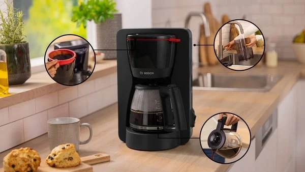 Кафе машина Bosch MyMoment TKA2M113, 1200 W, черна