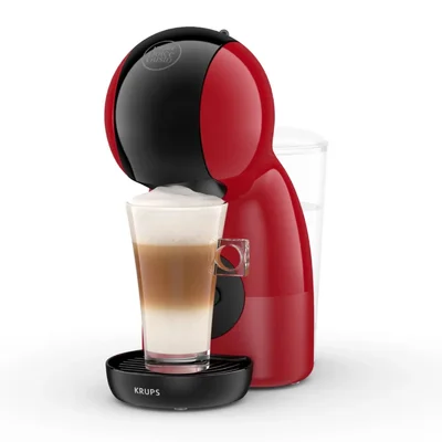 Кафе машина Krups Dolce Gusto Piccolo KP1A3510, 1600 W, налягане на помпата 15 бара, червено-черна
