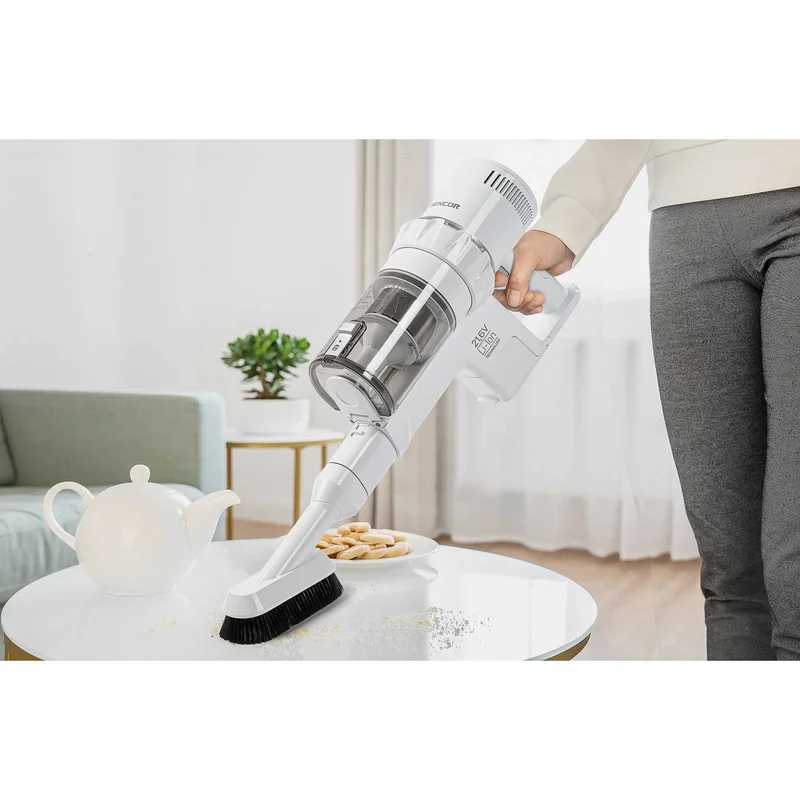 Прахосмукачка Sencor SVC 7522WH, вертикална, 250 W, до 45 минути, бяла