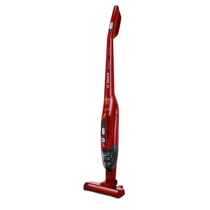 Прахосмукачка Bosch BBHF214R, серия 2, вертикална, акумулаторна, червена
