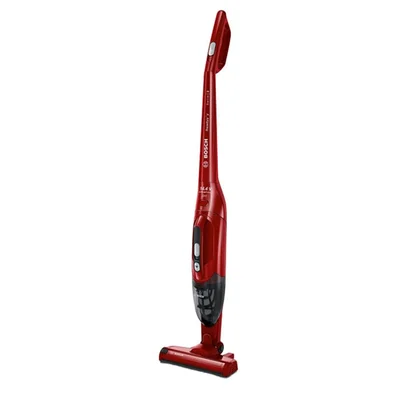 Прахосмукачка Bosch BBHF214R, серия 2, вертикална, акумулаторна, червена