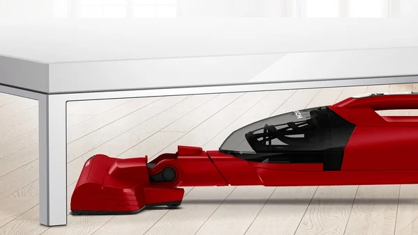 Прахосмукачка Bosch BBHF214R, серия 2, вертикална, акумулаторна, червена