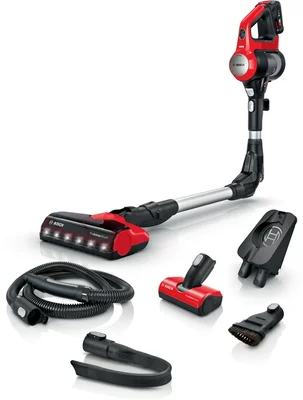 Прахосмукачка Bosch Unlimited 7 ProAnimal BBS711ANM, акумулаторна, червена
