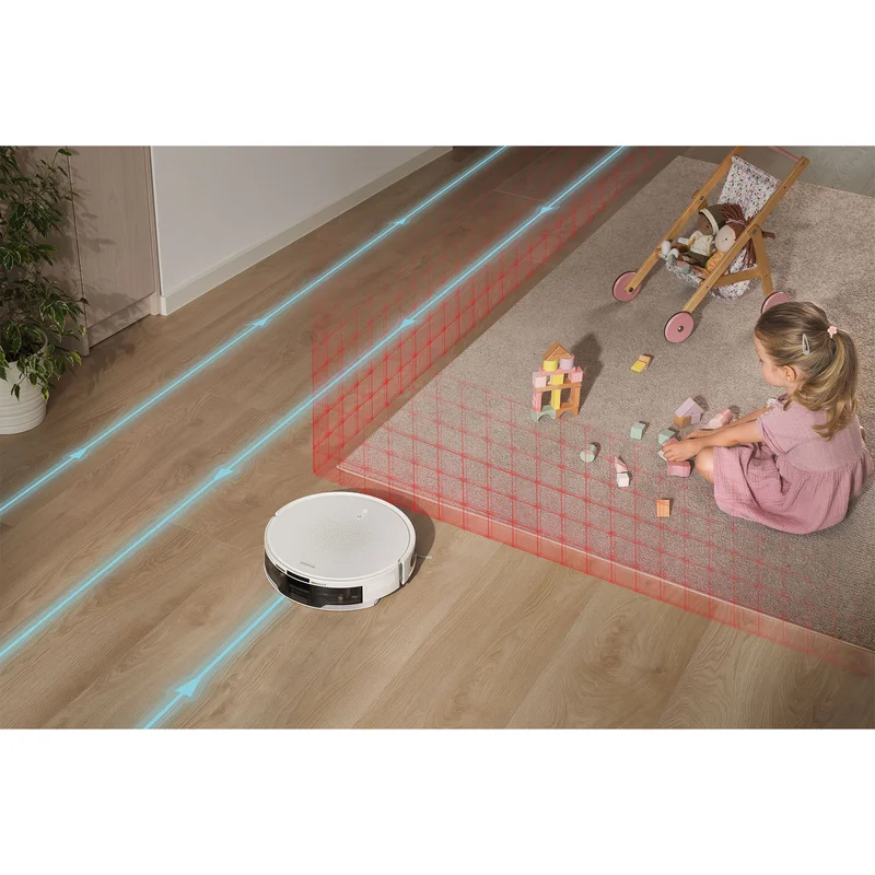 Прахосмукачка робот Sencor SRV 7485WH, със станция, бяла