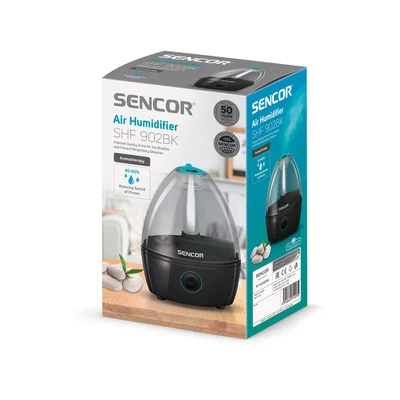 Овлажнител за въздух Sencor SHF 902BK, до 18 m2, ниво на шум 41 dB, 12 W