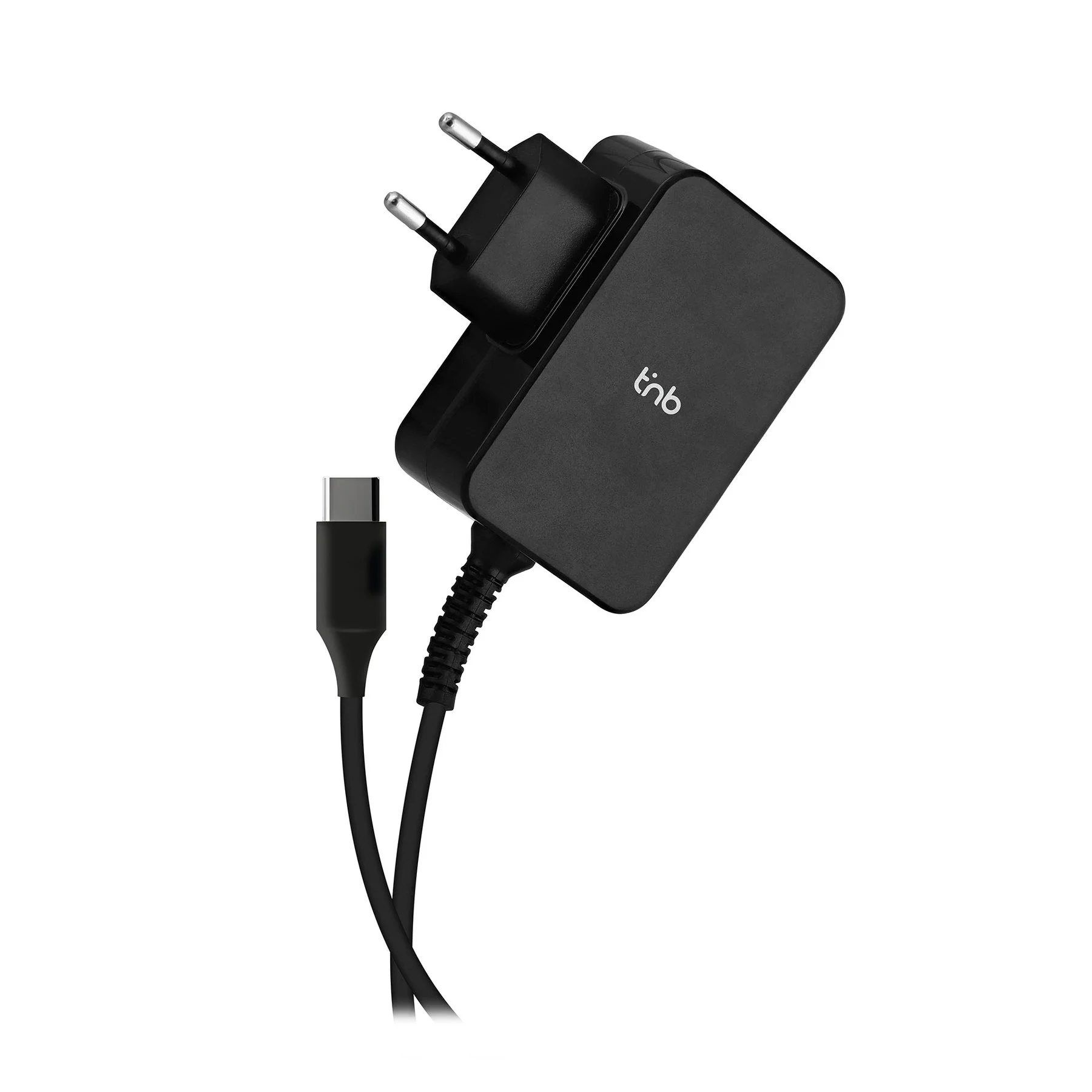 Зарядно устройство TNB Multimedia, за лаптоп, таблет и смартфон, USB Type-C, 65 W, дължина 1.8 m