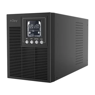 Непрекъсваемо токозахранващо устройство UPS nJoy Echo Pro 1000, On-line, 1000VA, 800W, 4 часа, LCD, 2 батерии