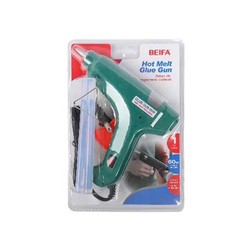 Пистолет за топъл силикон Beifa UK25, 60 W, диаметър 11 mm, с 2 пръчки