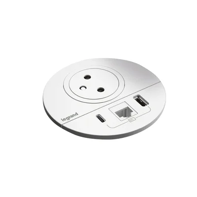 Модул за вграждане Legrand Incara Disq 80, с USB, 15 W, черен