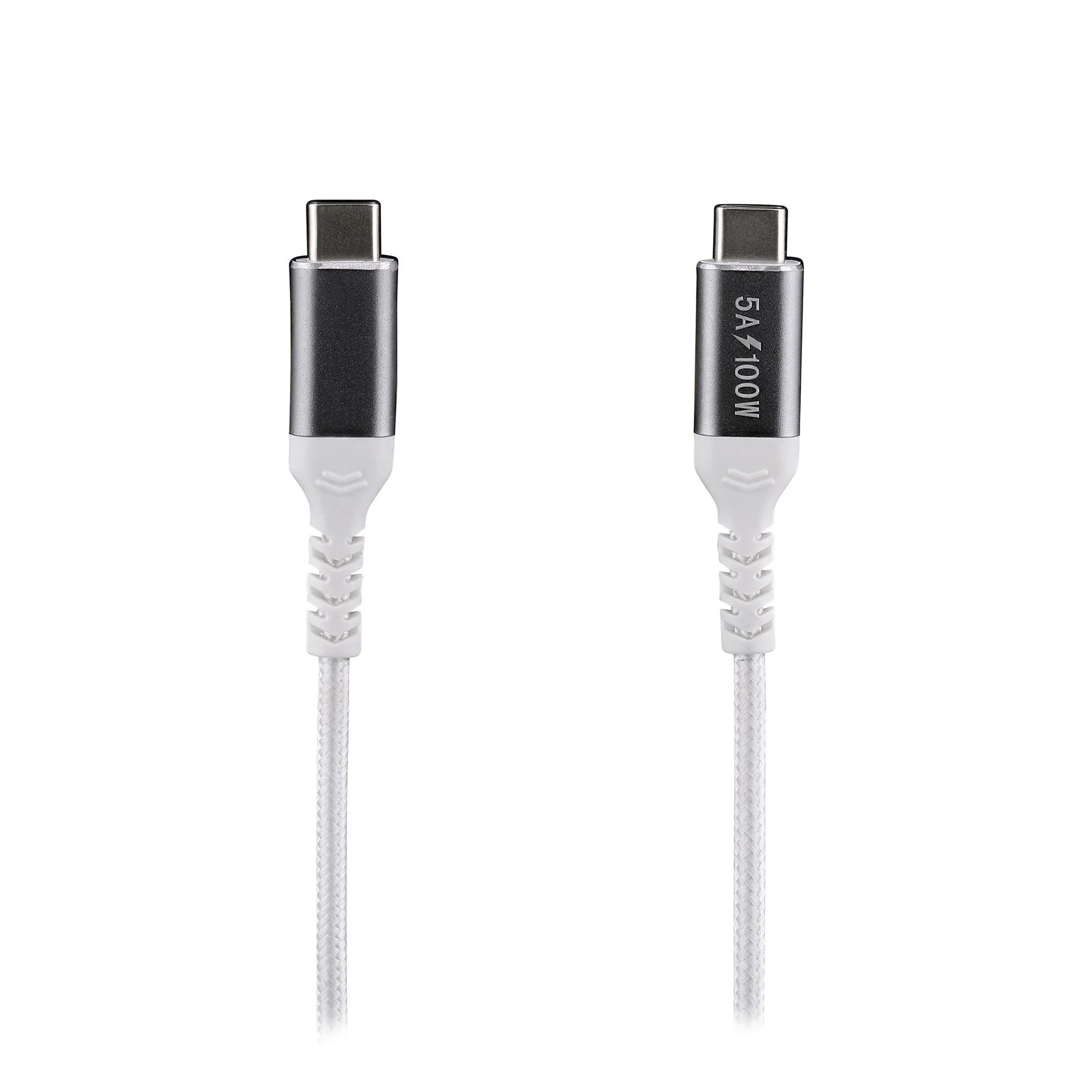 Кабел TNB, USB Type-C към USB Type-C, 2 m, 100 W, бял