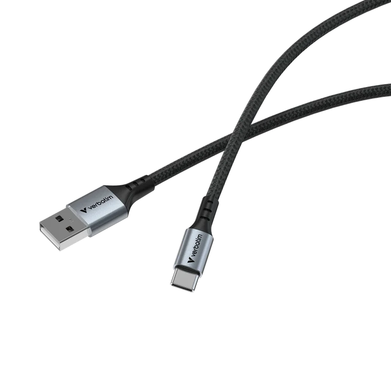 Кабел Verbatim Sync & Charge, USB Type-A към USB Type-C, 18 W, 120 cm