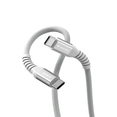 Кабел Verbatim Sync&Charge, магнитен, USB Type-C, 100 W, 120 cm, сив