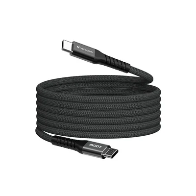 Кабел Verbatim Sync&Charge, магнитен, USB Type-C, 100 W, 120 cm, черен