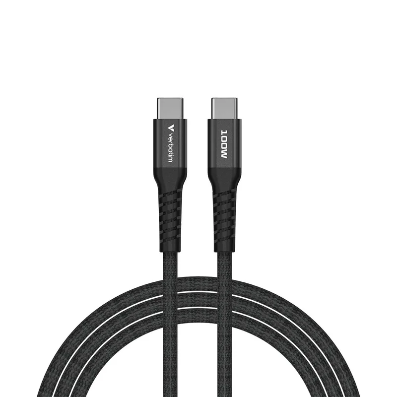 Кабел Verbatim Sync&Charge, магнитен, USB Type-C, 100 W, 120 cm, черен