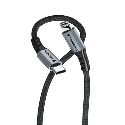 Кабел Verbatim Sync&Charge, магнитен, USB Type-C към Lightning, 120 cm