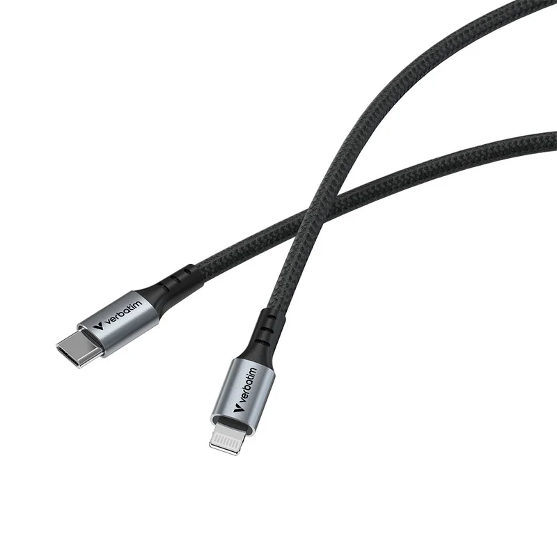 Кабел Verbatim Sync&Charge, магнитен, USB Type-C към Lightning, 120 cm