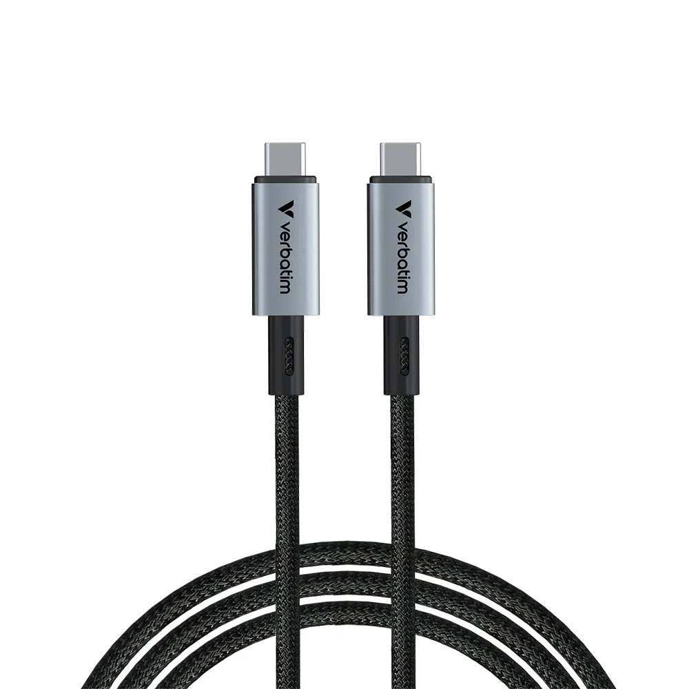 Кабел Verbatim Sync&Charge, магнитен, USB Type-C към USB Type-C, 240 W, 120 cm
