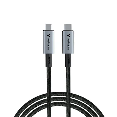 Кабел Verbatim Sync&Charge, магнитен, USB Type-C към USB Type-C, 240 W, 120 cm
