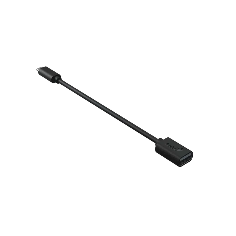 Адаптер Genius ACC-C2AC, с кабел, USB Type-A към USB Type-C, 21 cm, черен