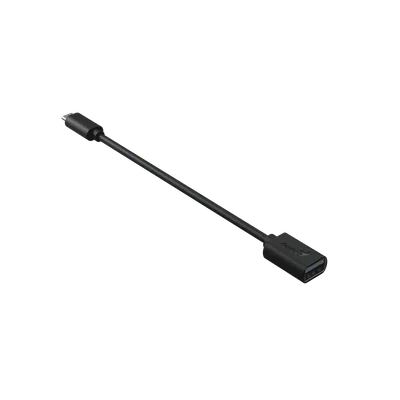 Адаптер Genius ACC-C2AC, с кабел, USB Type-A към USB Type-C, 21 cm, черен