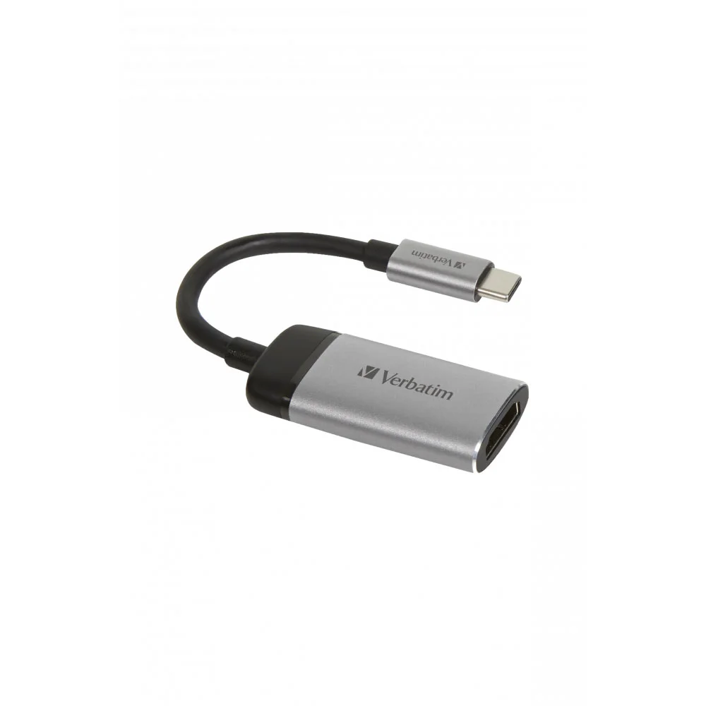 Адаптер Verbatim, USB Type-C към HDMI, 4K, 10cm