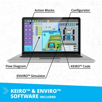 Робот Engino Education Ginobot Premium, с презареждащи се батерии