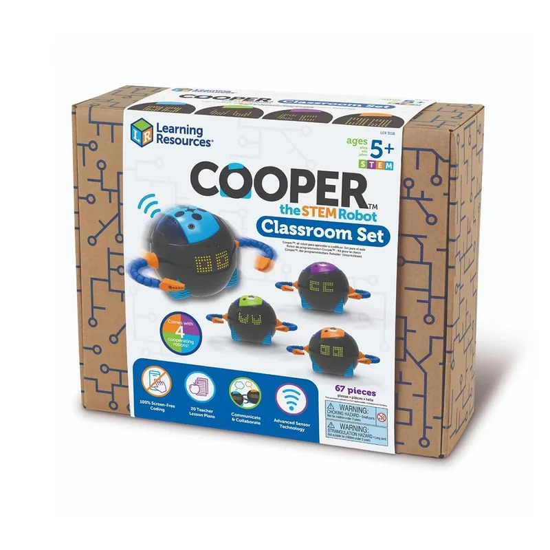 Робот Learning Resources Cooper Stem, образователен комплект за класна стая