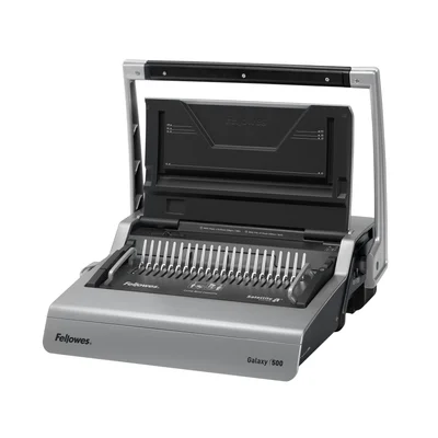 Машина за подвързване Fellowes Galaxy, ръчна, с пластмасова спирала, A4, до 500 листа