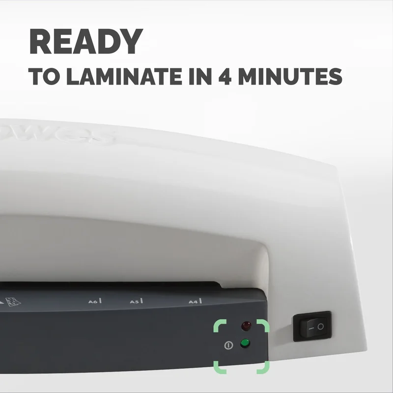 Ламинатор Fellowes Lunar, A4, за фолио до 125 микрона, максимална широчина на фолиото 230 mm