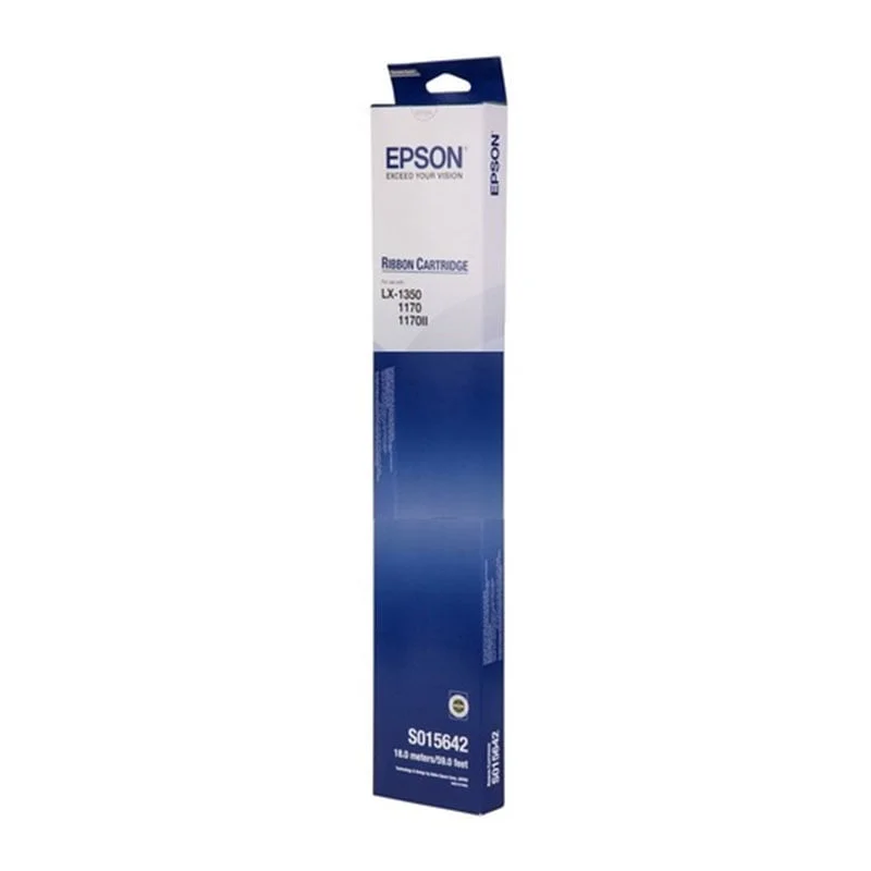 Оригинална лента за матричен принтер Epson LX1350, C13S015642, SIDM, черна