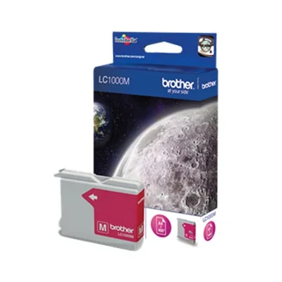 Оригинален патрон Brother LC1000, 400 страници/5%, Magenta