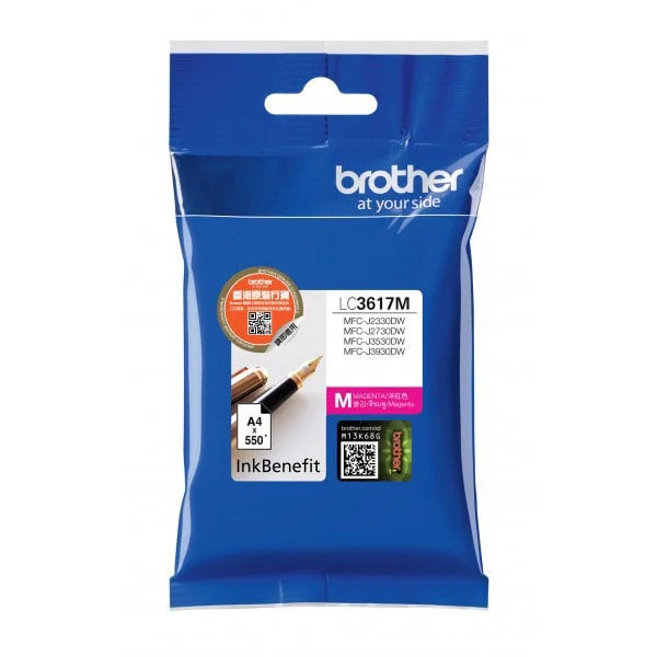 Оригинален патрон Brother LC3617, 550 страници/5%, Magenta