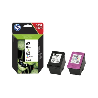 Оригинален патрон HP N9J71AE, No62, 200 страници/5%, Black + Color