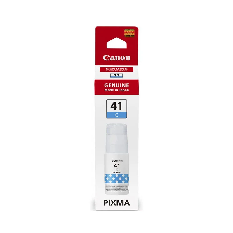 Оригинално мастило за принтер Canon GI-41C, 7700 страници/5%, Cyan