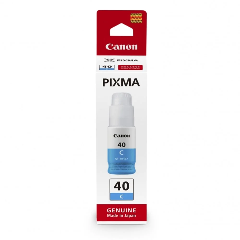 Оригинално мастило за принтер Canon GI-40C, 7700 страници/5%, Cyan