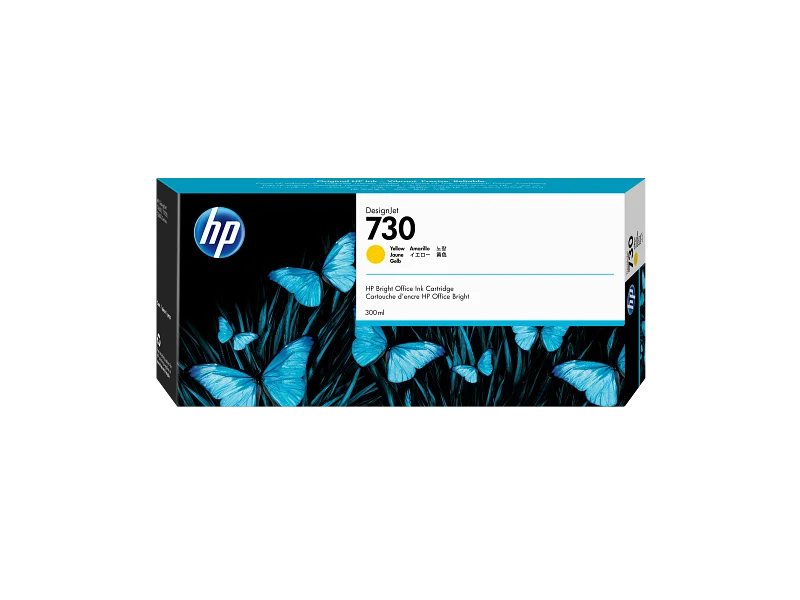 Оригинален патрон HP P2V70A, Nо 730, T1700, 300 ml, Yellow