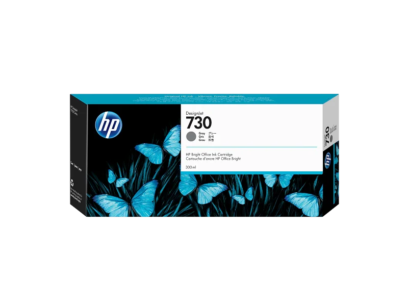 Оригинален патрон HP P2V72A, Nо 730, T1700, 300 ml, Grey