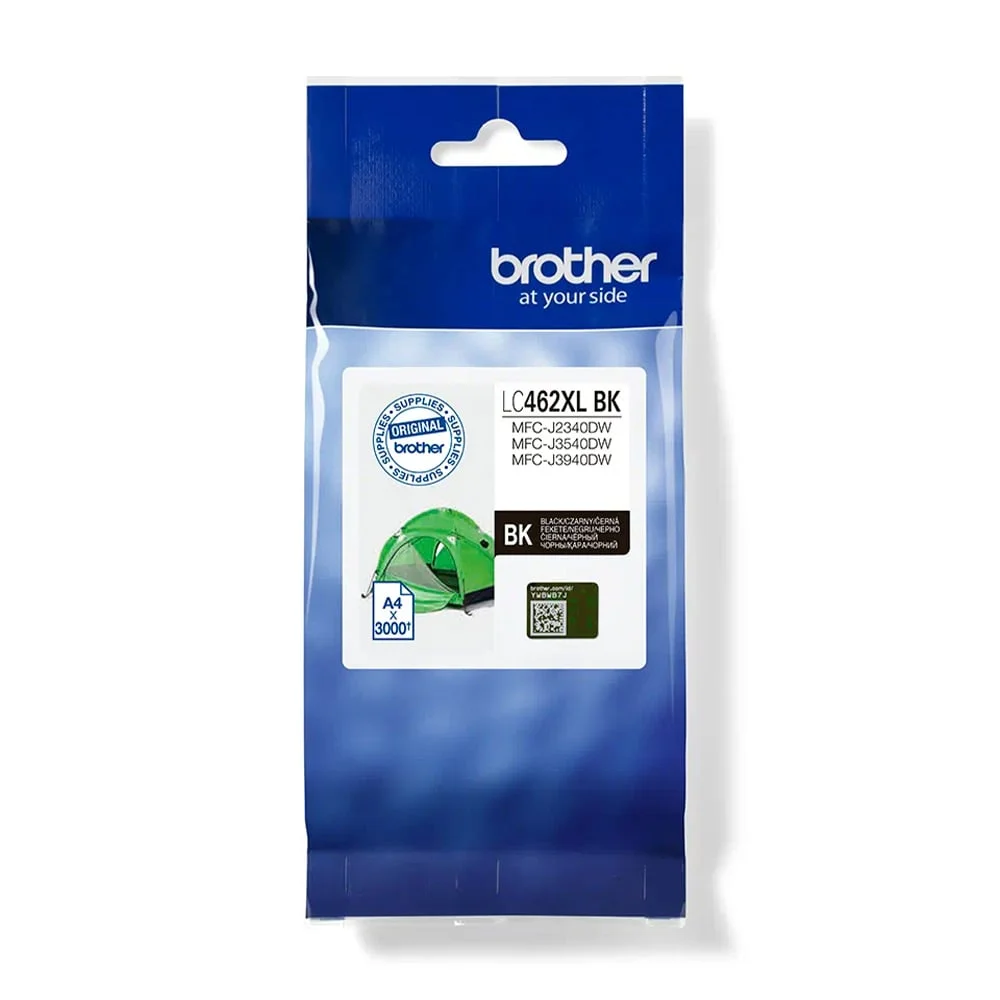 Оригинален патрон Brother LC462XLBK, 3000 страници/5%, Black
