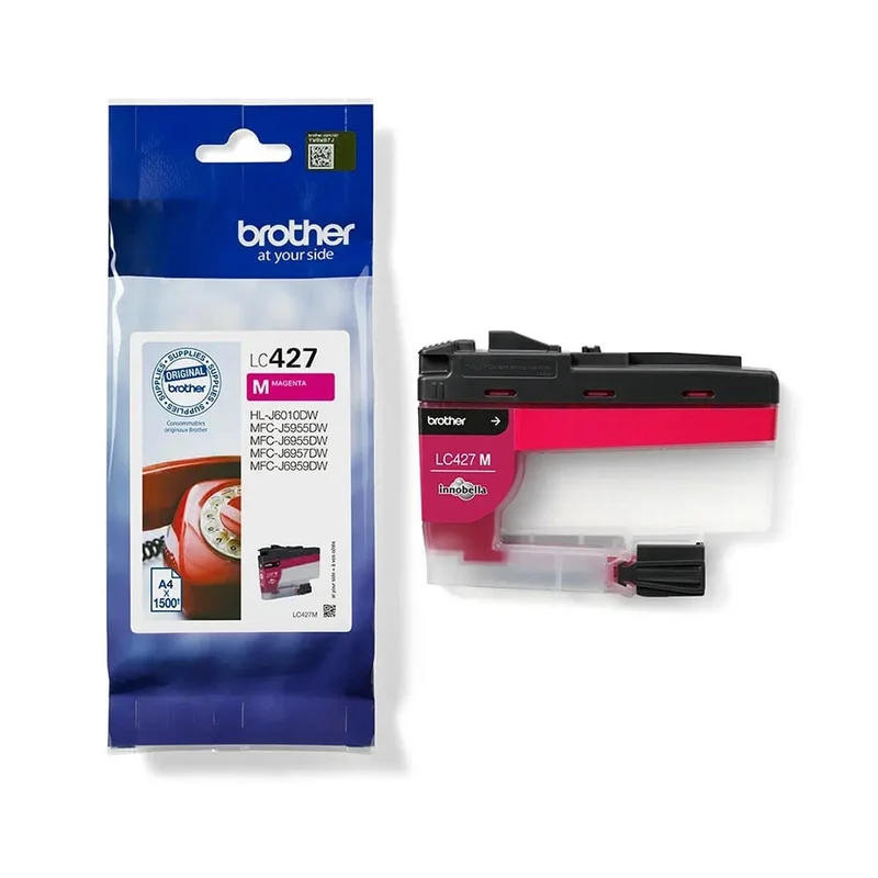 Оригинален патрон Brother LC427M, 1500 страници/5%, Magenta